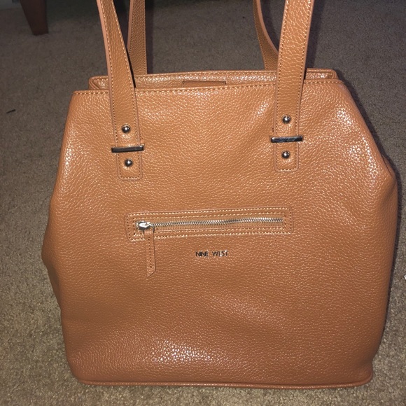 Nine West Brown Shoulder / Tote Bag - Picture 2 of 4